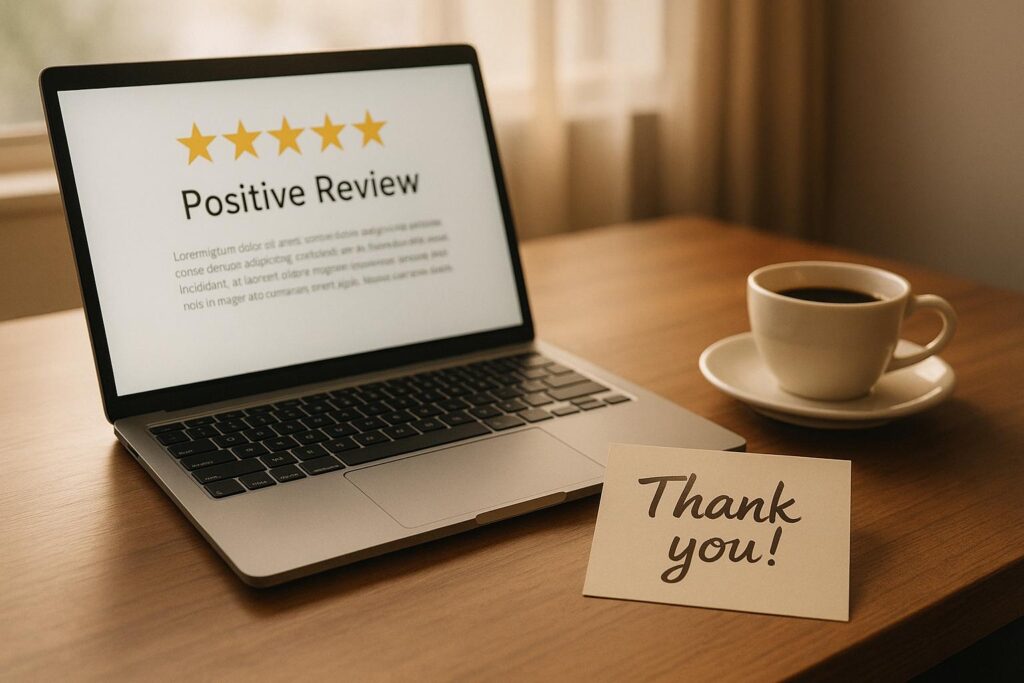 Beispiele und Vorlagen für Antworten auf positive Bewertungen