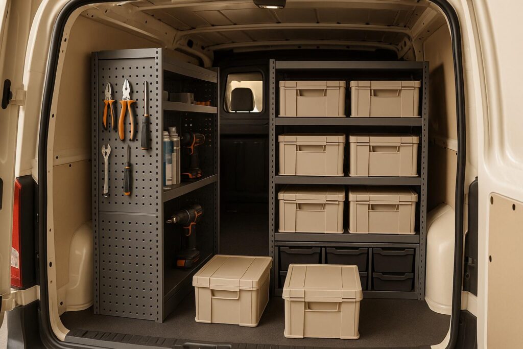 Chaos im Lieferwagen? Diese Fahrzeugeinrichtung schafft Ordnung