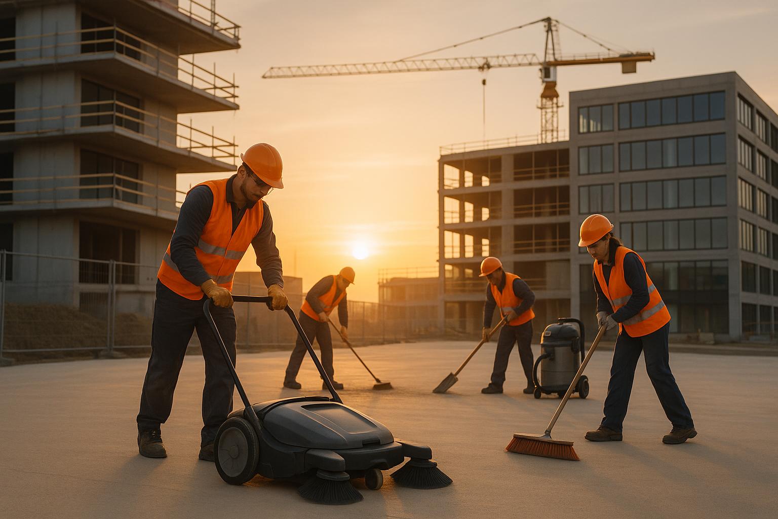Baureinigung professionell: Sauberkeit auf der Baustelle von Anfang bis Übergabe