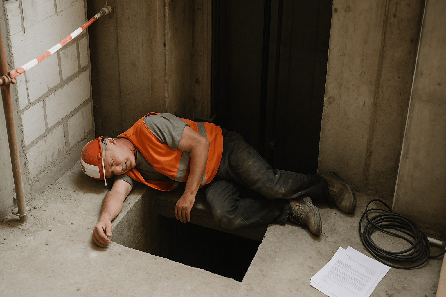 Bauarbeiter stürzt über 20 Meter in Liftschacht