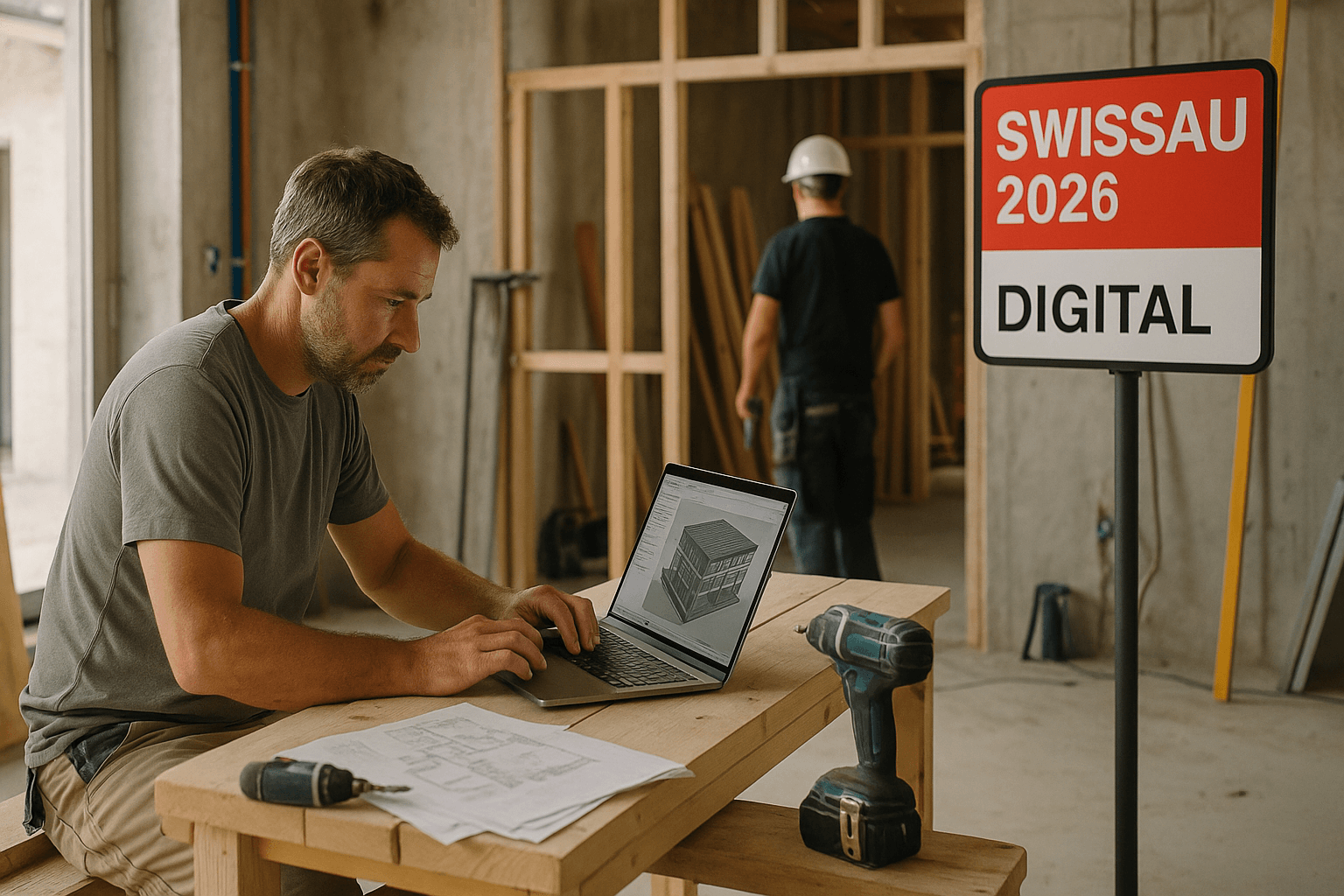 Swissbau 2026: Digitale Vernetzung und Handwerksbetriebe live