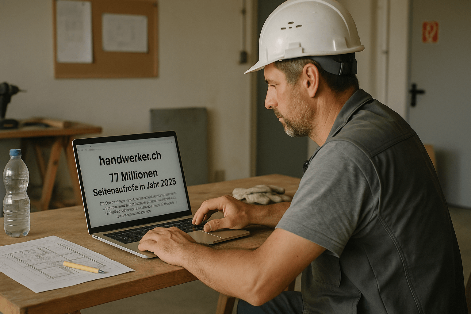 Handwerker.ch: 77 Millionen Seitenaufrufe im Jahr 2025