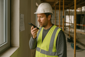 Sprach-KI beschleunigt Baustellen-Dokumentation zehnfach