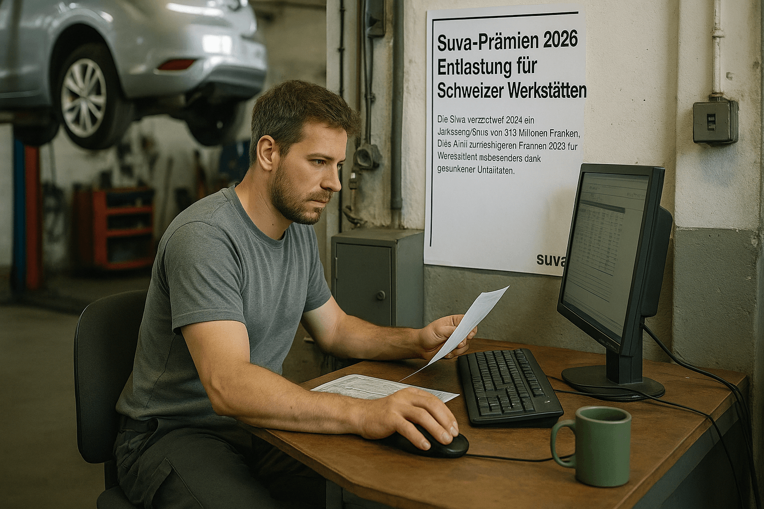 Suva-Prämien 2026: Entlastung für Schweizer Werkstätten