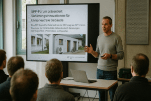 SPF-Forum präsentiert Sanierungsinnovationen für klimaneutrale Gebäude