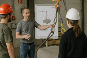 SUVA-Schulung zum sicheren Anschlagen von Lasten
