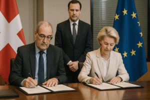 Schweiz und EU unterzeichnen Abkommenspaket