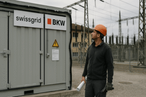 BKW erreicht Meilenstein beim Grossbatterieprojekt Mühleberg