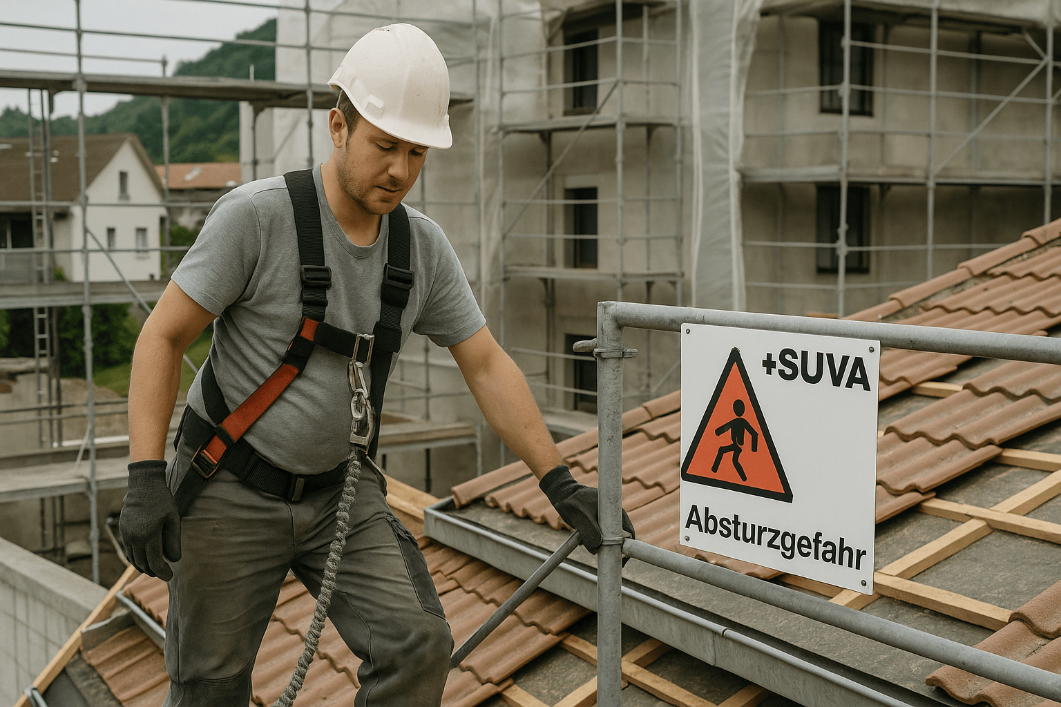 Absturzsicherung: SUVA-Regeln für sichere Baustellen