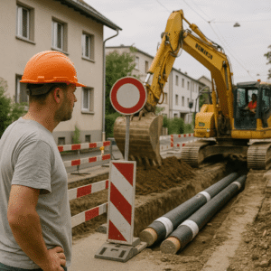 Fernwärmenetz Reinach: Ausbau mit Verkehrseinschränkungen